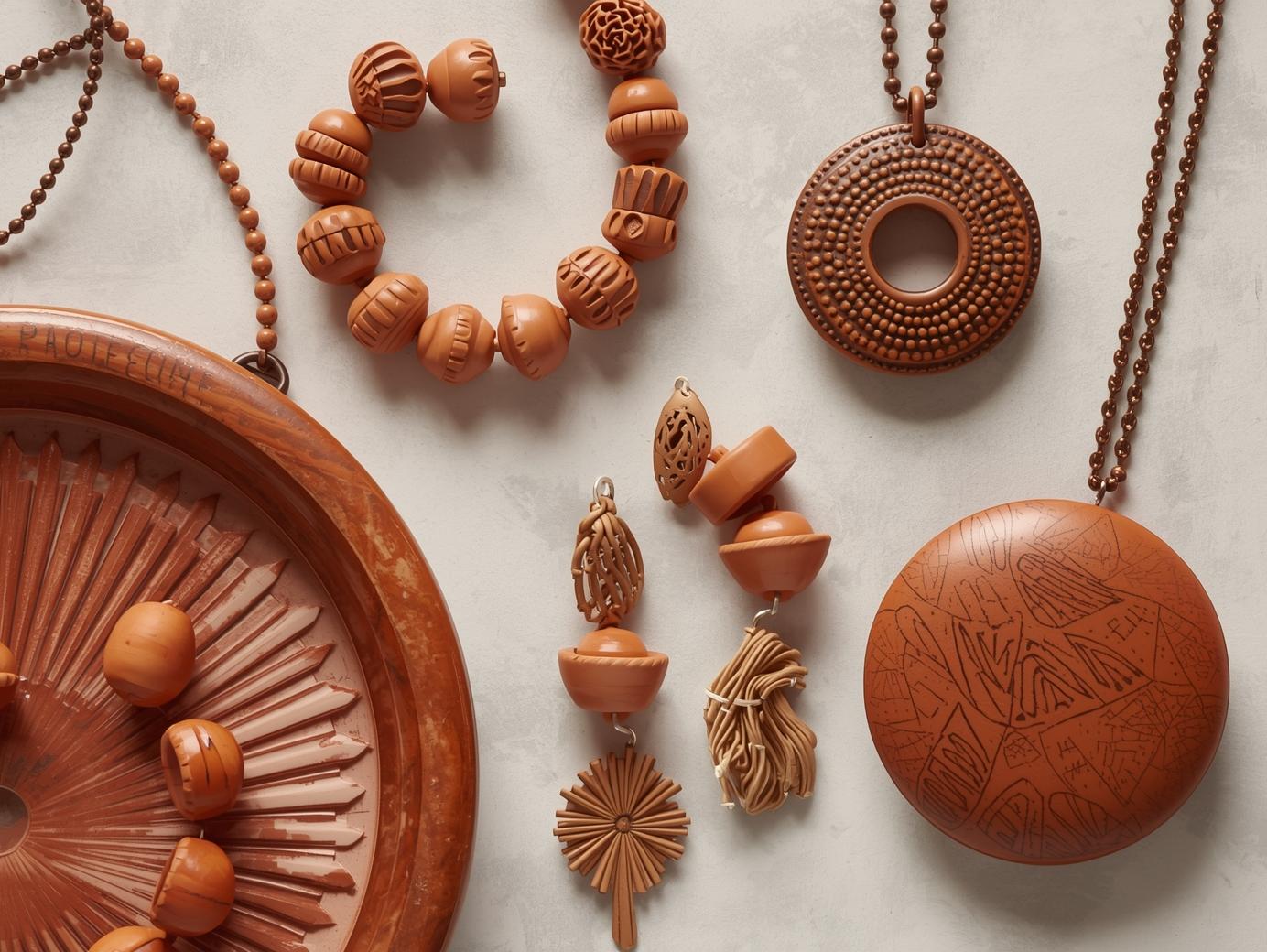 Terracotta jewellery from Eastern India